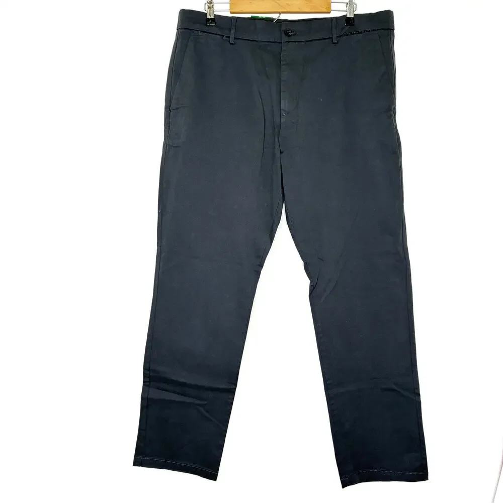 Banana Republic Gray Chino Pants Straight Leg 98% Cotton NWT Mens 38X32